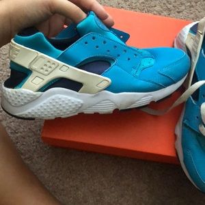 Blue and White Huaraches